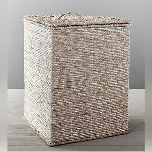 Pottery Barn Kids Silver Rope hamper